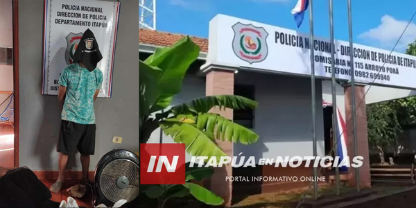 APREHENDIERON A PRESUNTO LADRÓN Y RECUPERAN OBJETOS HURTADOS - Itapúa Noticias
