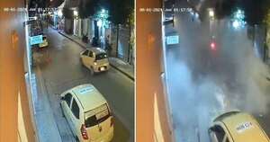 Diario HOY | VIDEO| Balcón se desploma en Colombia y casi aplasta un taxi