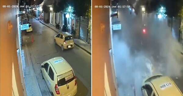 Diario HOY | VIDEO| Balcón se desploma en Colombia y casi aplasta un taxi