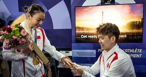 La Nación / Jugadora china de bádminton recibió el oro... y pedido de matrimonio