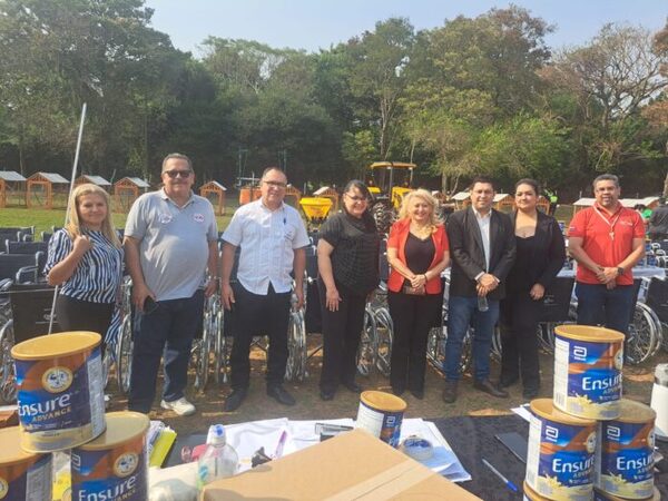Diben entrega donativos por valor de G. 900 millones a beneficiarios del Guairá