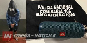 JOVEN CON ARRESTO DOMICILIARIO ES DETENIDO POR SUPUESTO HURTO ENCARNACIÓN  - Itapúa Noticias
