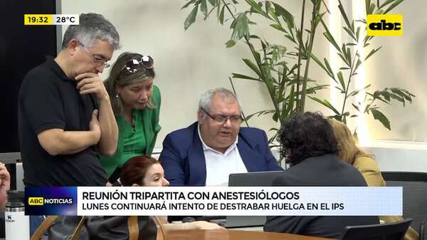 Reunión tripartita con anestesiólogos: lunes continuará intento de destrabar huelga en el IPS - ABC Noticias - ABC Color
