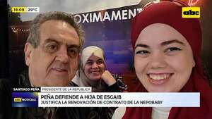 Video: Santiago Peña defendió recontratación de la ‘’nepobaby’' Magida Esgaib - ABC Noticias - ABC Color