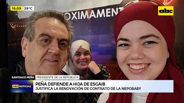 Video: Santiago Peña defendió recontratación de la ‘’nepobaby’' Magida Esgaib - ABC Noticias - ABC Color
