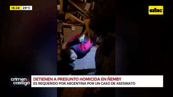 Detuvieron a presunto homicida en Ñemby: es requerido por la justicia argentina - Crimen y castigo - ABC Color