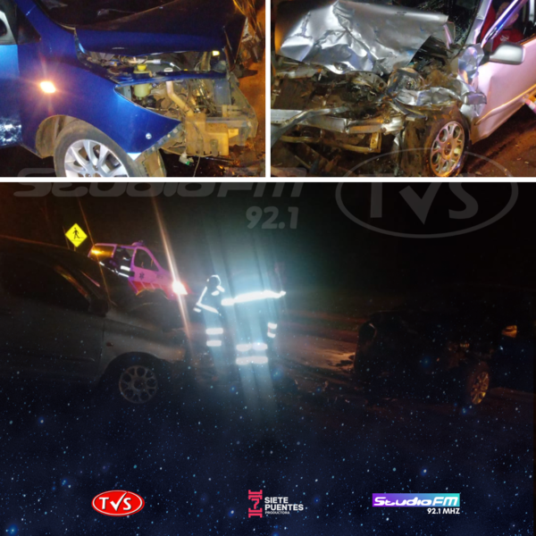 ACCIDENTE DE TRÁNSITO EN ENCARNACIÓN DEJA VARIOS LESIONADOS Y DAÑOS MATERIALES - TVS