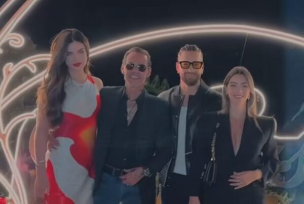 Marc Anthony y Nadia Ferreira inauguran restaurante de Maluma en Colombia