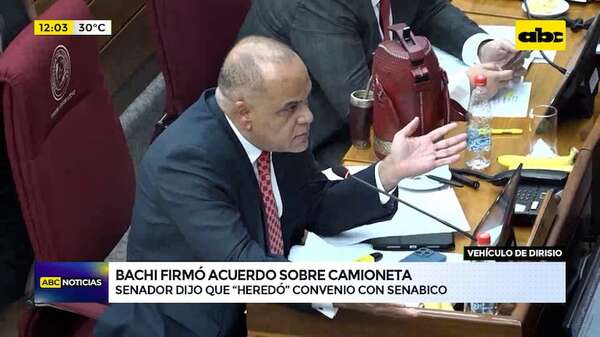 Bachi firmó acuerdo sobre camioneta de Dirisio - ABC Noticias - ABC Color