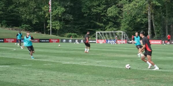 Versus / Hugo Cuenca se hace notar con un gol en la práctica del AC Milan