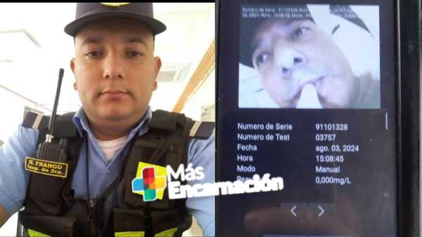 Conductor que circulaba en zig zag es agente de tránsito y dió negativo al alcotest