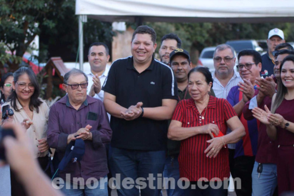 Gobernador Juancho Acosta dota de asfalto tipo empedrado a popular sector de la ciudad en Pedro Juan Caballero - El Nordestino