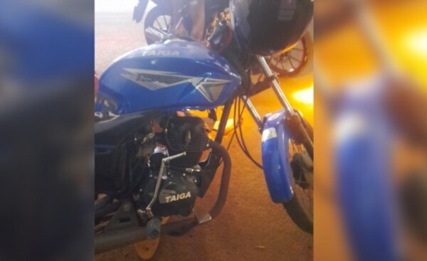 Motociclista sufrió lesiones en accidente