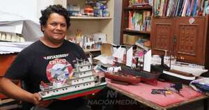 La Nación / El desafío de modelar los barcos de la historia naval paraguaya