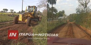 ARREGLOS DE CAMINOS EN VARIOS PUNTOS DEL DISTRITO DE GENERAL ARTIGAS - Itapúa Noticias