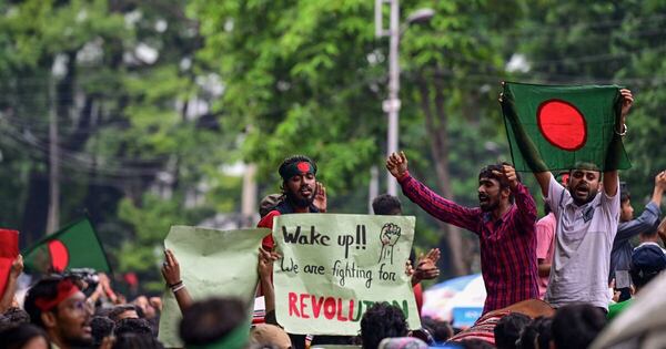 La Nación / Las protestas de este domingo en Bangladesh suman hasta ahora 50 muertos
