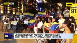 Video: venezolanos en Paraguay protestan contra fraude - ABC Noticias - ABC Color