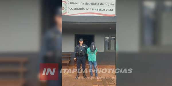 DETUVIERON A SUJETO CON ORDEN DE CAPTURA EN BELLA VISTA - Itapúa Noticias