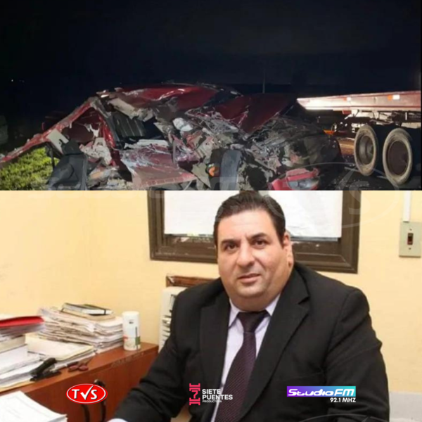 EL EX FISCAL DE ENCARNACIÓN RESULTA CASI ILESO EN SINIESTRO VIAL SOBRE RUTA PY 01, KM 253 - TVS