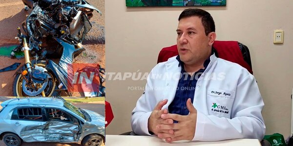 MOTOCICLISTA FALLECIÓ TRAS TERRIBLE COLISIÓN EN CNEL. BOGADO - Itapúa Noticias