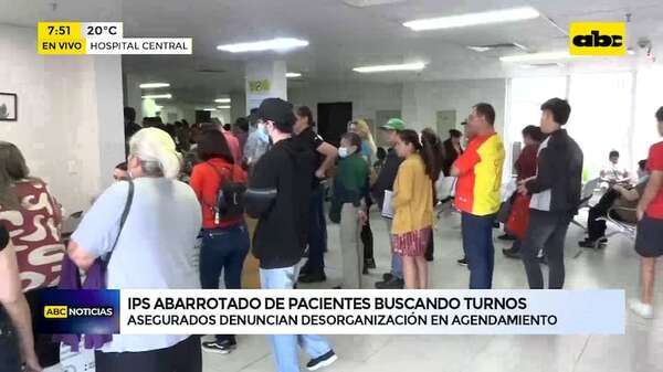 IPS: Abarrotado de pacientes en busca de un turno - ABC Noticias - ABC Color