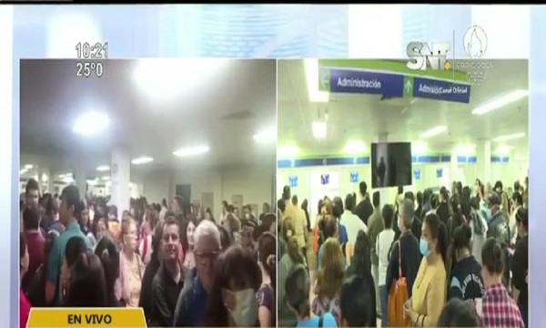 Pacientes pelean por turnos en IPS - SNT