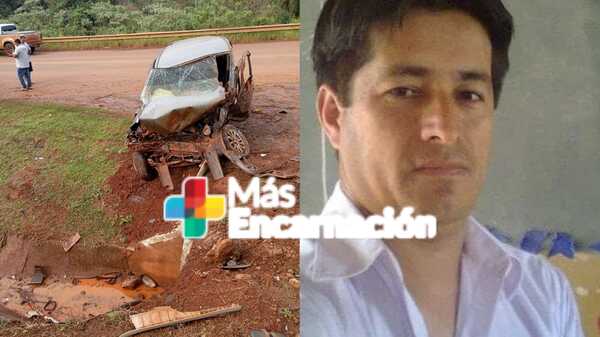 Docente muere tras choque en la ruta PY07 en San Rafael del Paraná