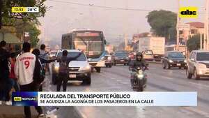 Eterno padecimiento de pasajeros: Gobierno anuncia reforma del transporte - ABC Noticias - ABC Color