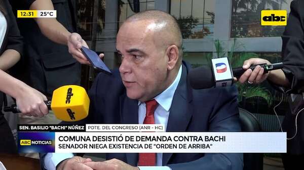 Desistimiento favorable a Bachi: “No hubo orden de arriba”, asegura senador - ABC Noticias - ABC Color