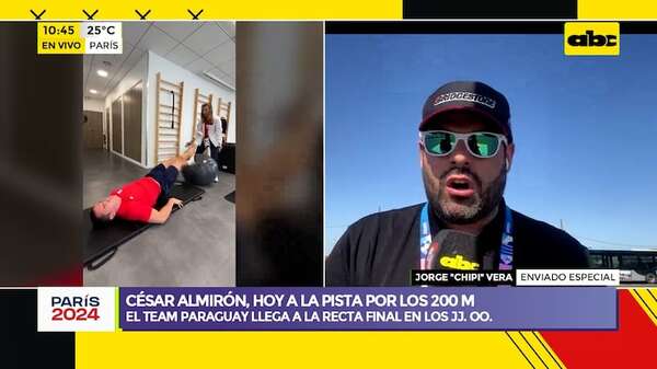 París 2024: hoy debuta César Almirón en los 200 metros planos - ABC Noticias - ABC Color