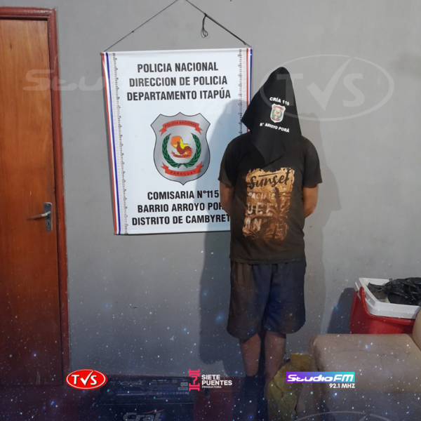 APREHENSIÓN EN FLAGRANTE POR HURTO EN TALLER DE LA GOBERNACIÓN DE ITAPÚA - TVS