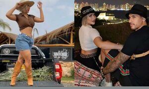 Esposa de pelotero ensaya el show campestre que está armando para este domingo