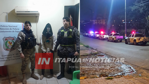 POLICÍA ATRAPÓ A SOSPECHOSO DE INTENTAR COMETER UN ROBO EN CAMBYRETÁ - Itapúa Noticias