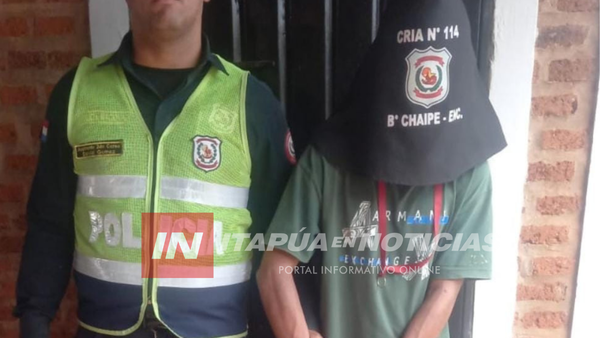 DETUVIERON A SUJETO CON ORDEN DE CAPTURA POR HURTO EN ENCARNACIÓN - Itapúa Noticias