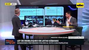 Video: TSJE sobre la propuesta de volver al uso de papeletas parcialmente en las elecciones de autoridades - Mesa de Periodistas - ABC Color