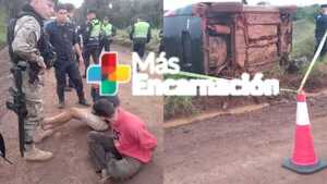 Identificaron a los sospechosos de hurtar y volcar vehículo