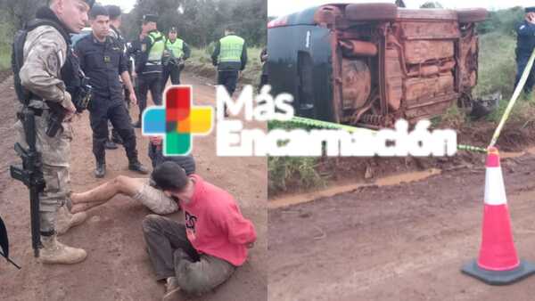 Identificaron a los sospechosos de hurtar y volcar vehículo