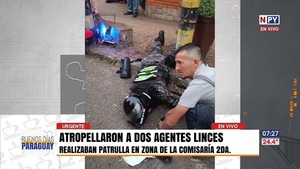 Atropellaron a dos agentes Linces en Barrio Obrero - Noticias Paraguay