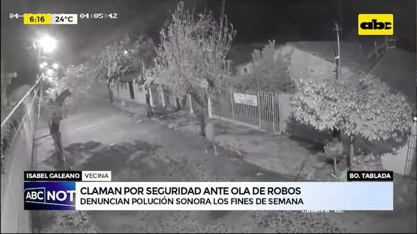 Video: Vecinos claman por seguridad ante ola de robos - ABC Noticias - ABC Color