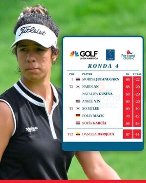 La golfista Sofía Garcia vive su mejor momento en el tour mundial LPGA