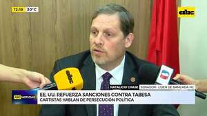 Refuerzo de sanciones a Tabesa: “manotazo de ahogado”, dice el cartismo - ABC Noticias - ABC Color