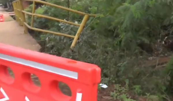Denuncian la falta de mantenimiento en baranda de seguridad del arroyo Capiatá