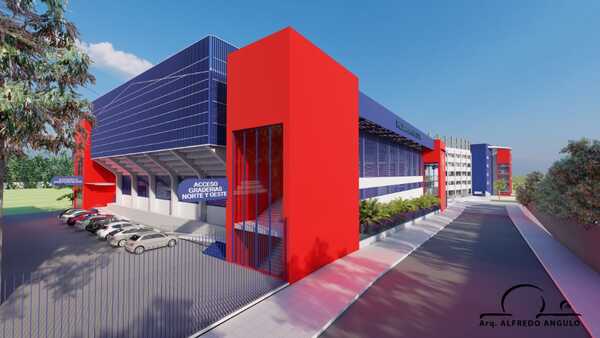 Palada inicial para la construcción del Polideportivo del Club Cerro Porteño