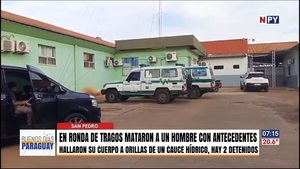 Hombre con antecedentes fue asesinado en medio de una ronda de tragos - Noticias Paraguay