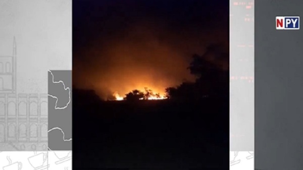 Incontrolables incendios de áreas verdes en Carapeguá - Noticias Paraguay