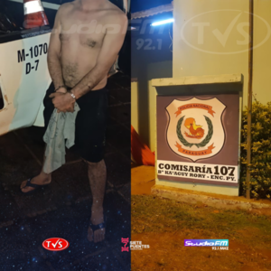 APREHENSIÓN Y RECUPERACIÓN DE MOTOCICLETA ROBADA EN EL BARRIO MBOI KA'E - TVS