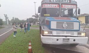 Chofer de bus dio positivo al ka´utest y puso en peligro a pasajeros