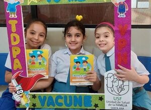 Exitosa jornada de vacunación en el colegio Juana María de Lara de Hernandarias