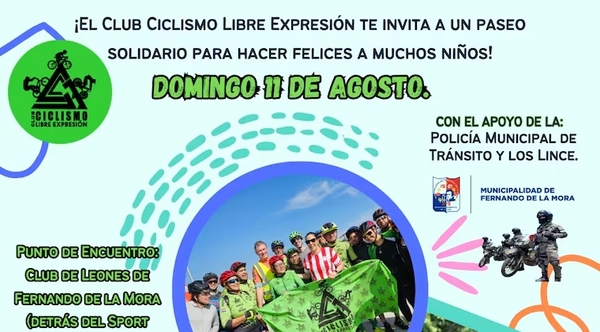 Clubes de ciclismo organizan colecta de juguetes con paseo en bicicleta