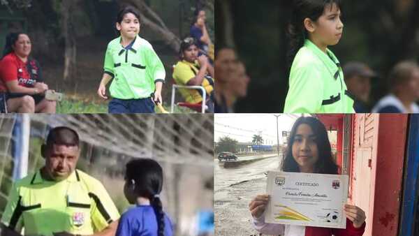 Con tan solo 12 años, niña se destaca en el rubro del arbitraje en Itapúa